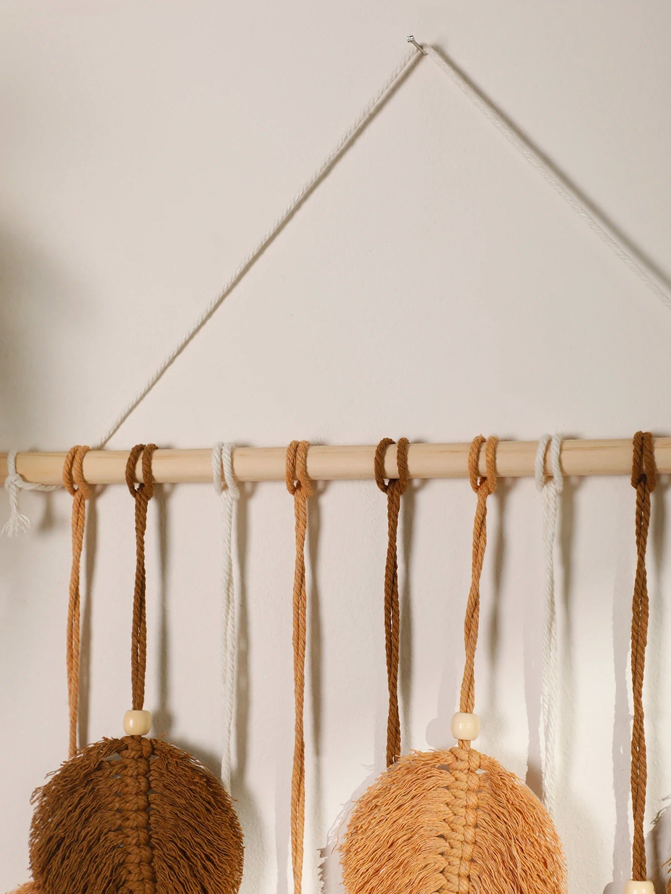Leaf Macrame Wall Hanging in Earth Tones