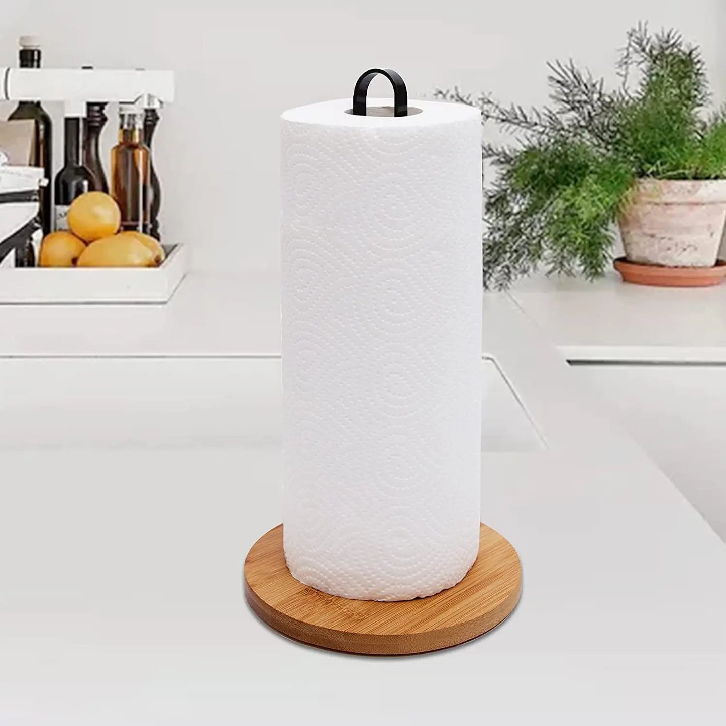 Willowstone Stand – Freestanding Wooden Paper Towel Holder