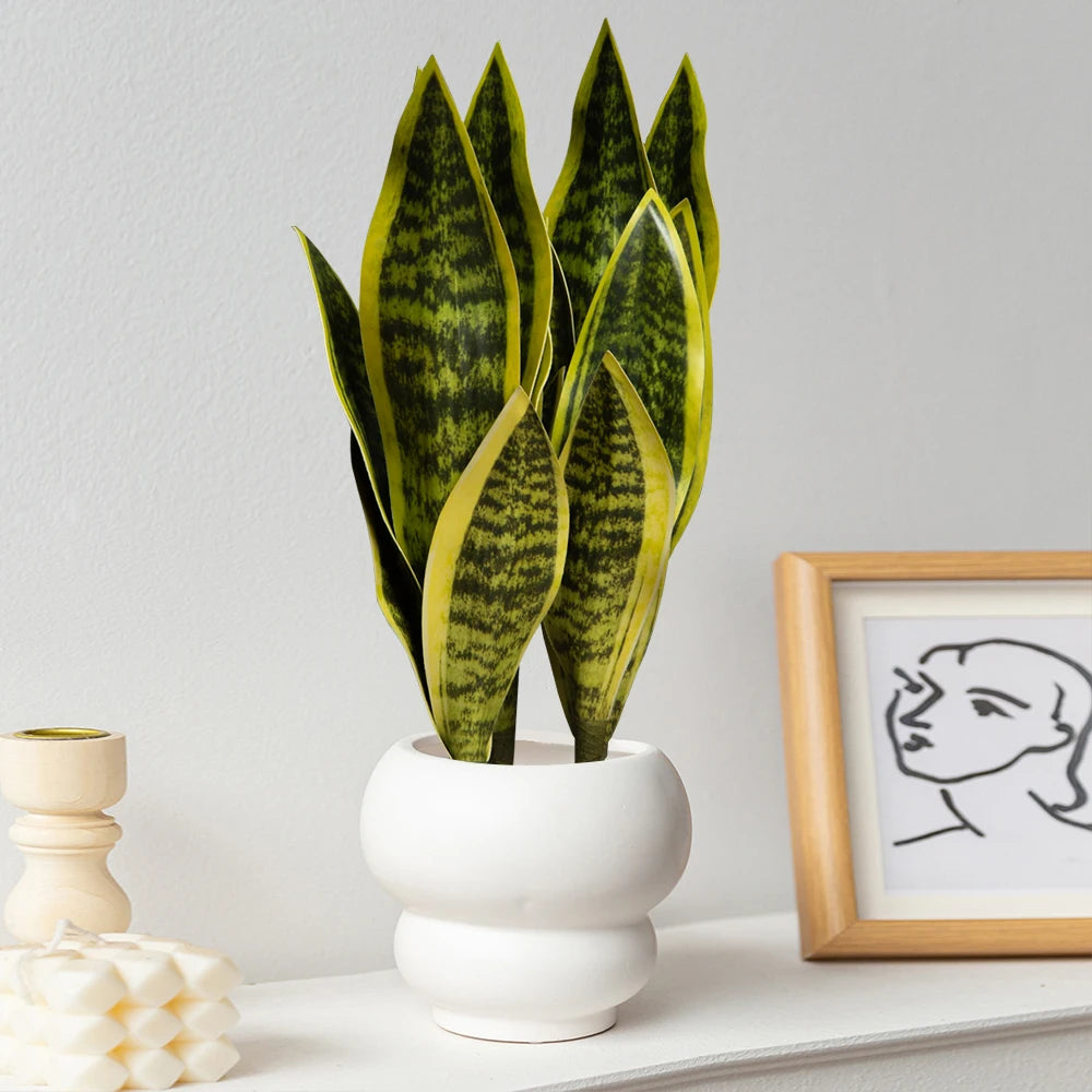 Serene Tiger Leaf Faux Succulent