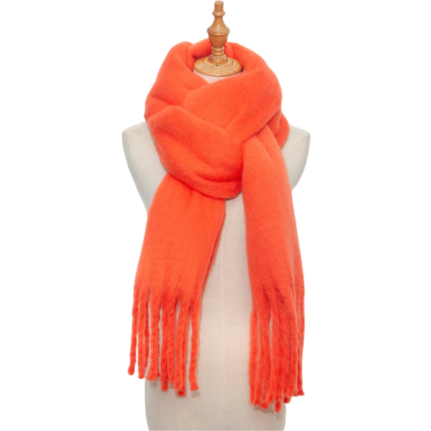 Thick Warm Tassel Shawl