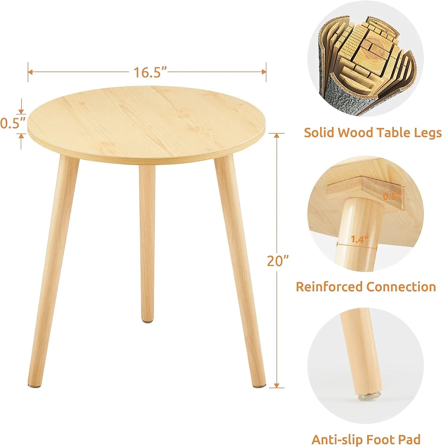 Sequoia Minimalist Side Table