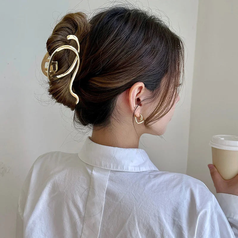 Gold S Shaped Hair Clip