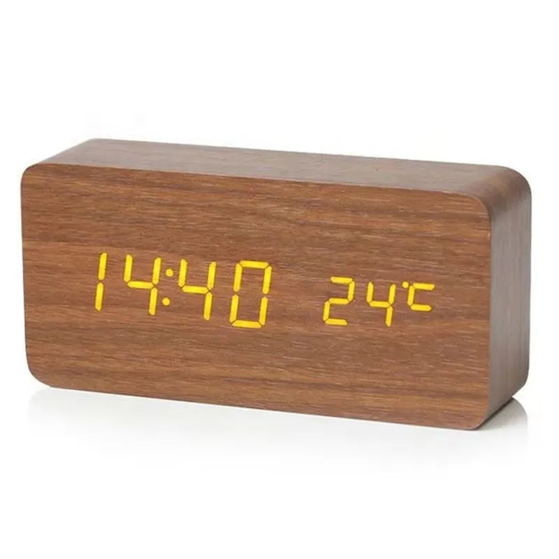 Charming Wooden Digital Clock
