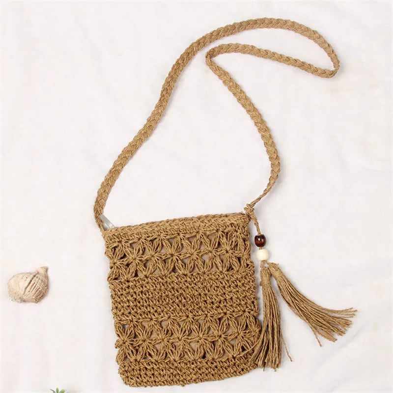 Woven Summer Crossbody Bag