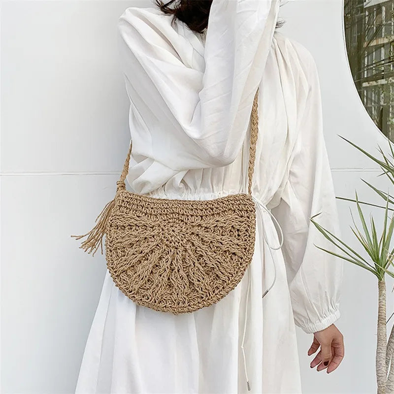 Woven Summer Crossbody Bag