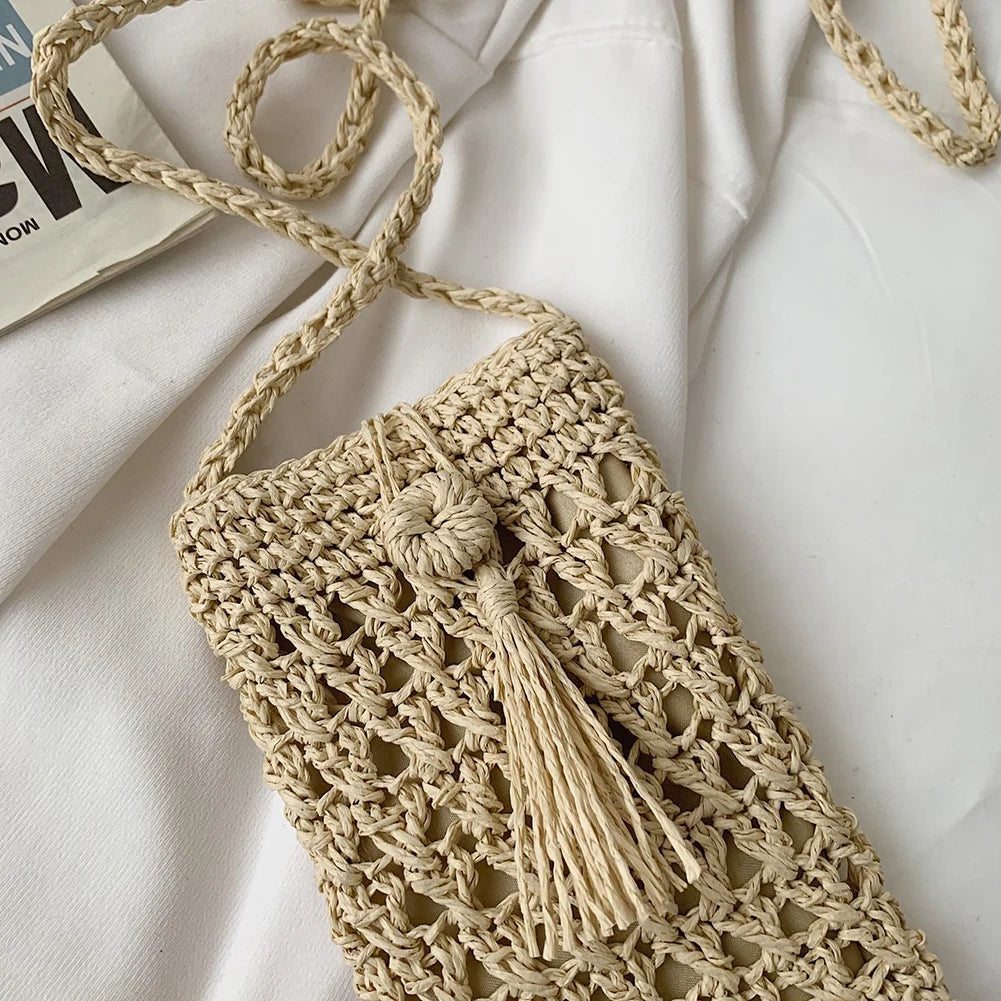 Small Woven Phone Bag