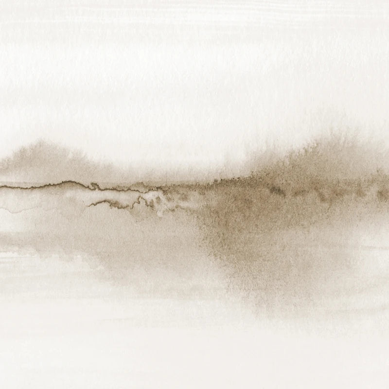 Abstract Neutral Watercolor Landscape Canvas Art
