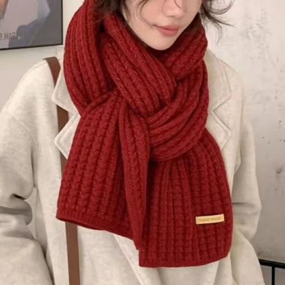 Long Knitted Winter Wrap