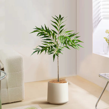 Lush Bamboo with Nandina Leaves