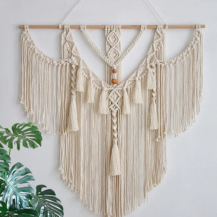 Handwoven Boho Rope Wall Art