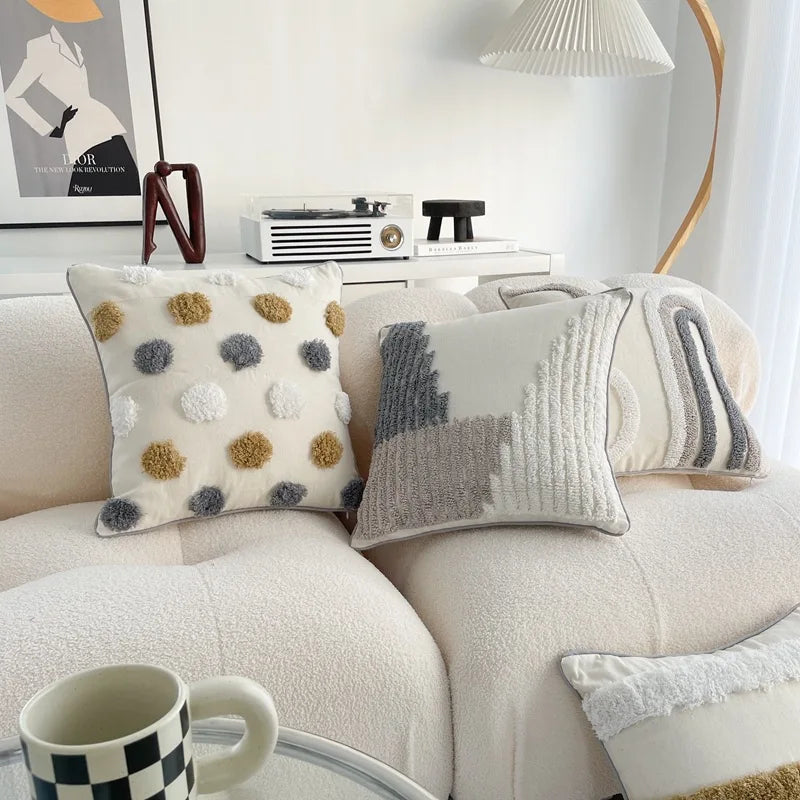 Bohemian Cotton Linen Tassel Pillow Cover