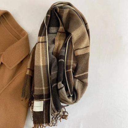 Classic Plaid Winter Scarf