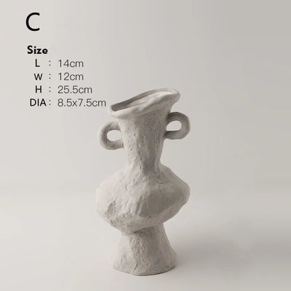 Minimalist White Flower Pot