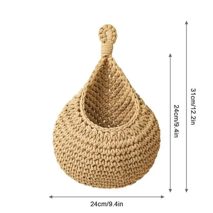 Hanging Rattan Style Basket