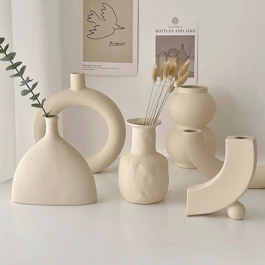 Sculptural Ceramic Flower Vase
