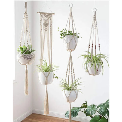 Cotton Rope Flowerpot Hangers