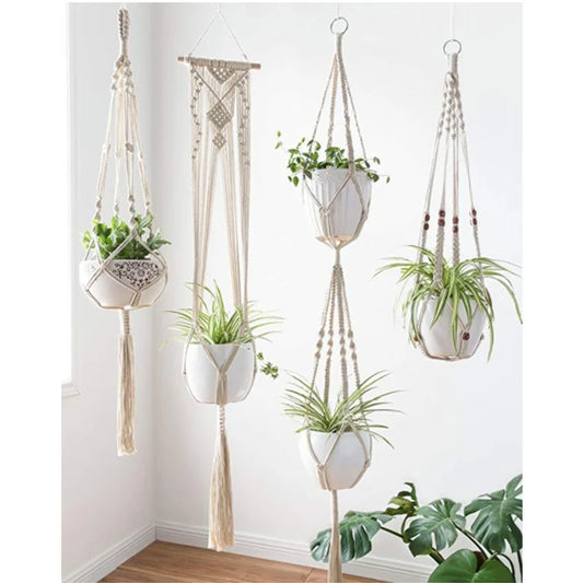 Cotton Rope Flowerpot Hangers