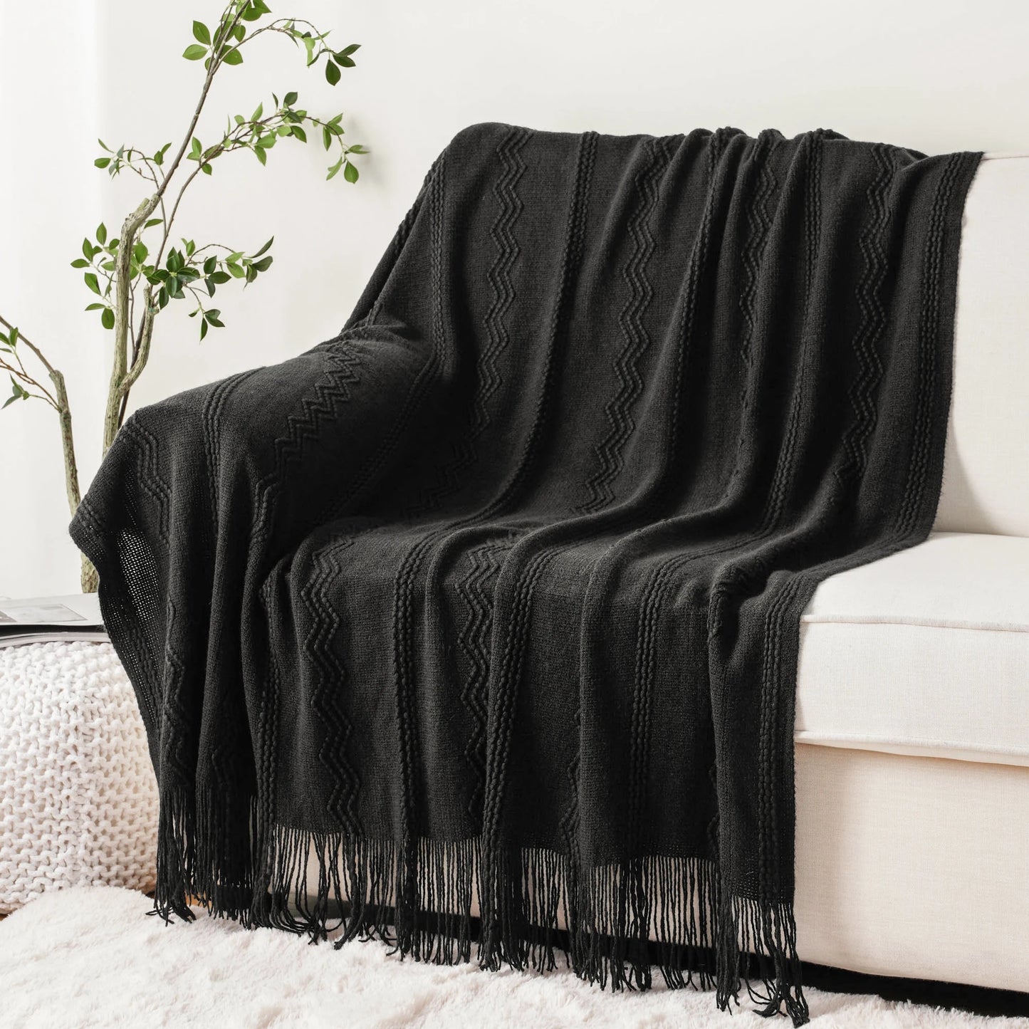 Knitted Sofa Blanket