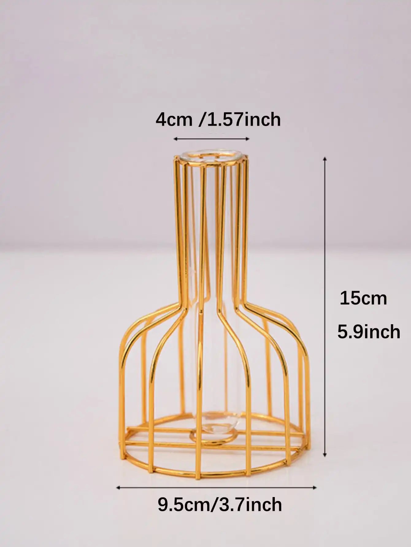 Minimalist Gold Metal Vase