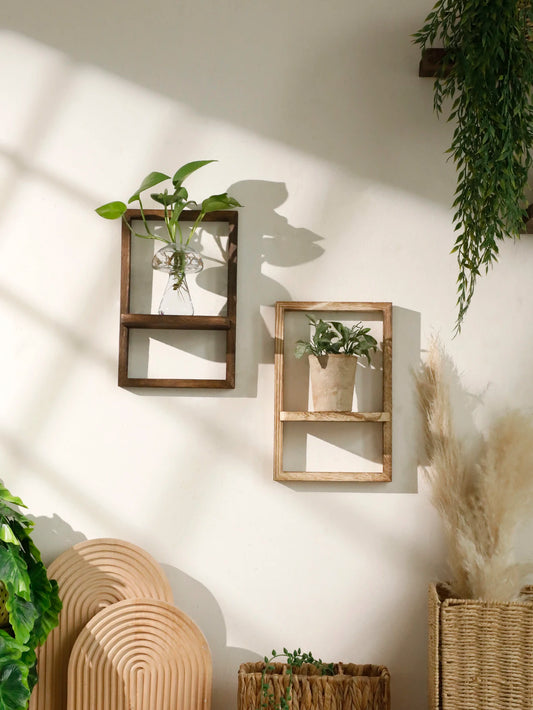 Handcrafted Floating Wood Shelf