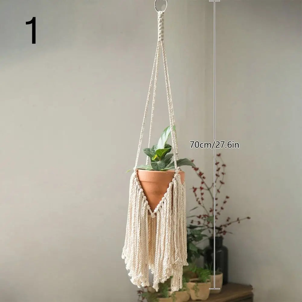 Handwoven Hanging Planter Basket