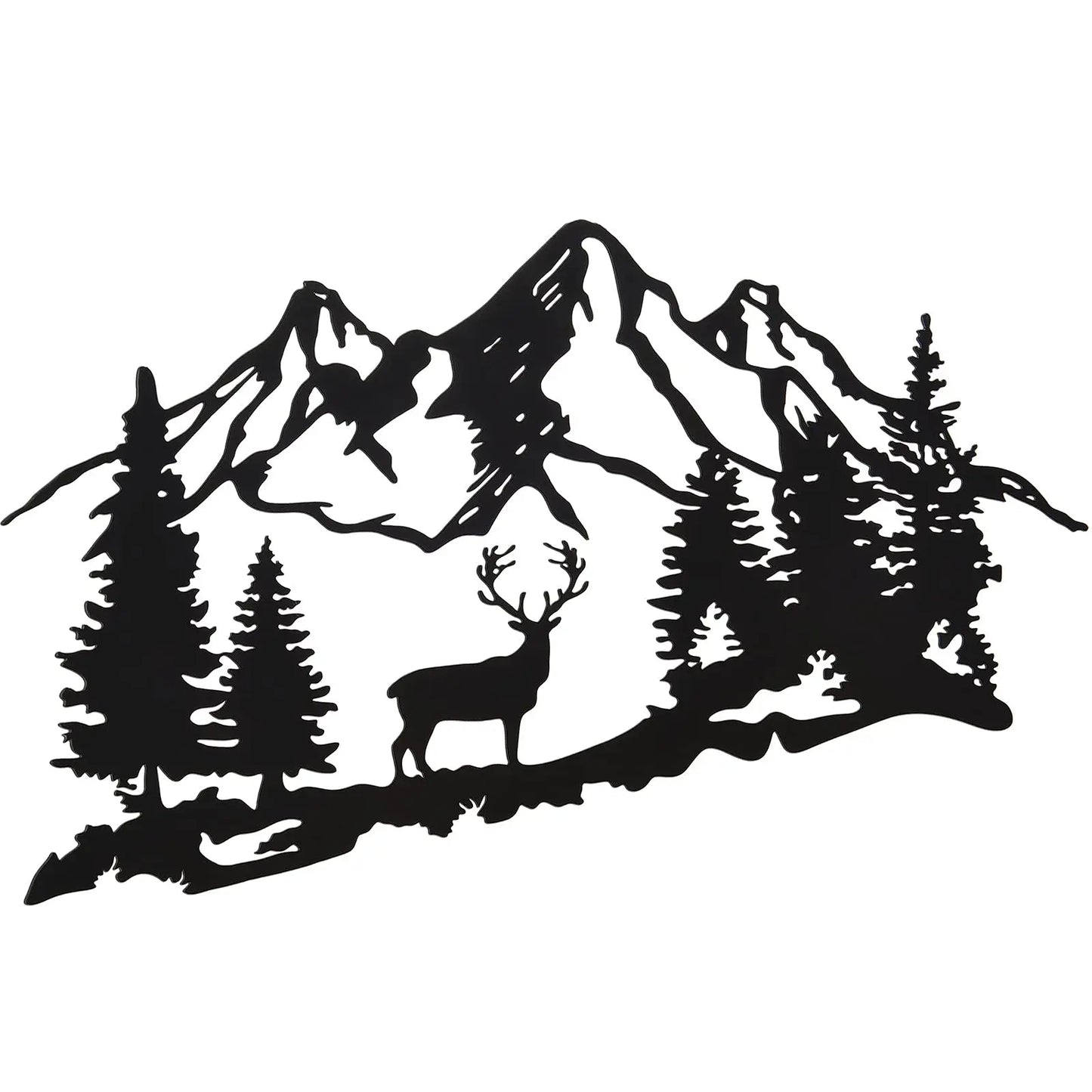 Cozy Rustic Mountain Wall Decoration