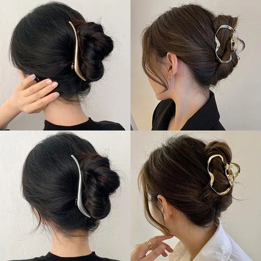 Gold S Shaped Hair Clip