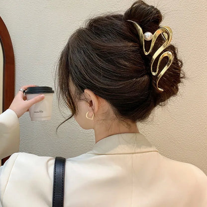 Gold S Shaped Hair Clip