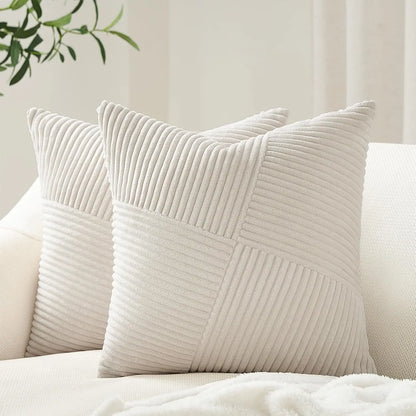 Decorative Corduroy Throw Pillow