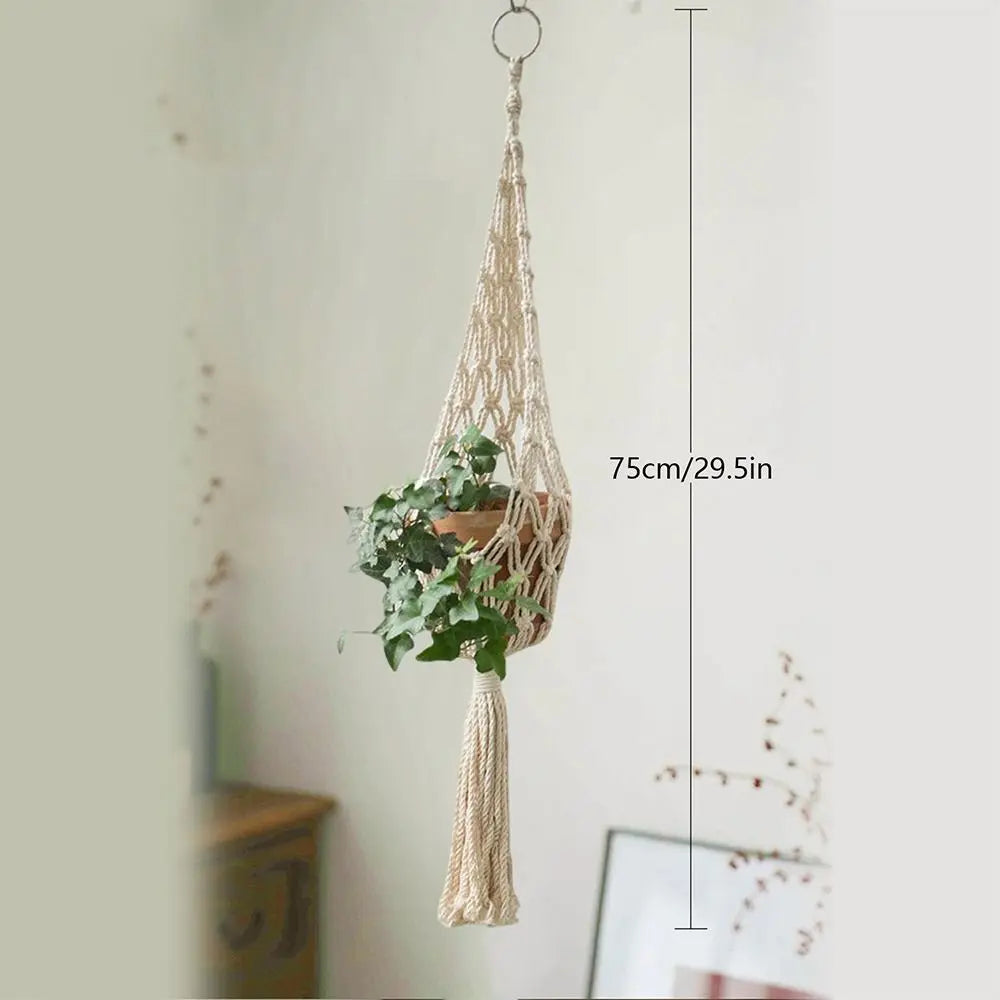 Handwoven Hanging Planter Basket
