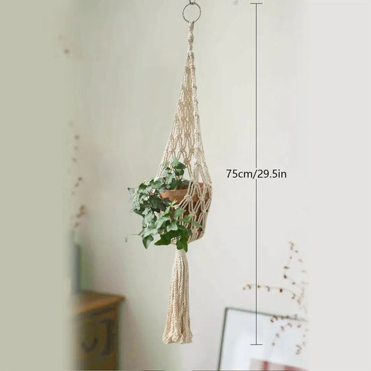 Handwoven Hanging Planter Basket
