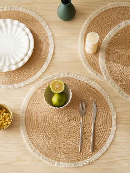 Modern Non-Slip Polyester Woven Placemats Set