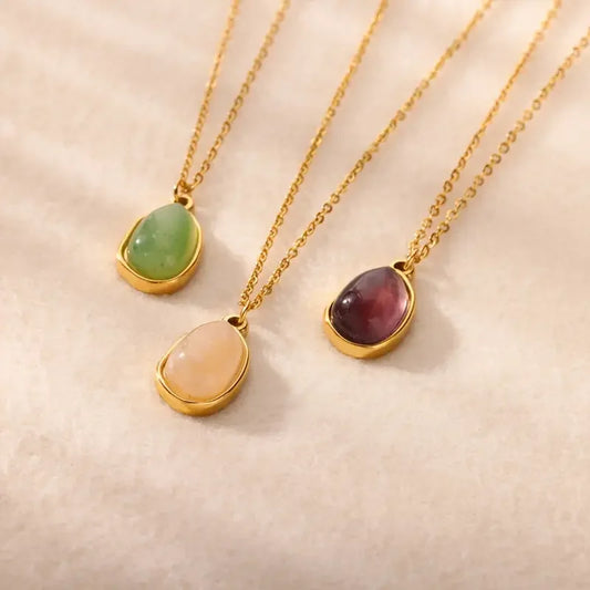 Oval Stone Necklaces