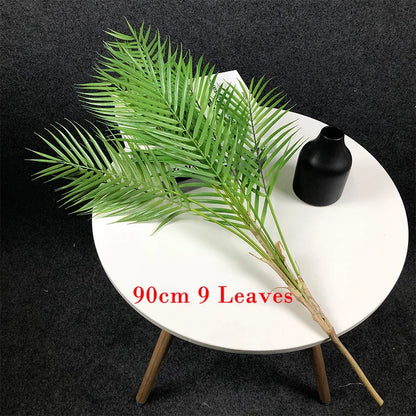 Lush Monstera Palm Tree Faux Green Leaves