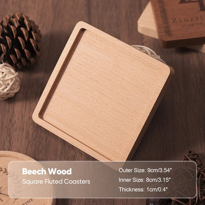 Handcrafted Walnut Coasters