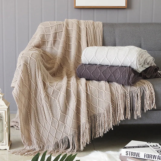 Soft Woven Throw Blanket