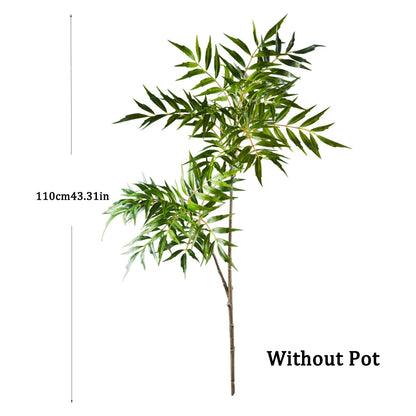Lush Bamboo with Nandina Leaves
