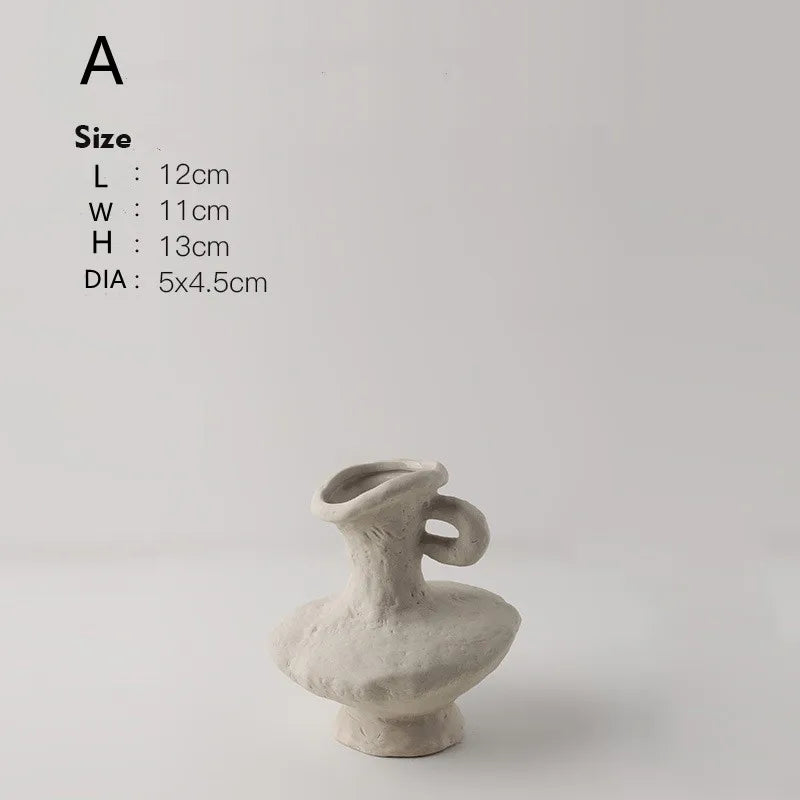 Minimalist White Flower Pot