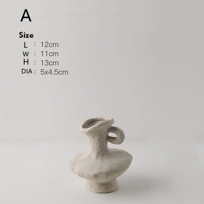 Minimalist White Flower Pot