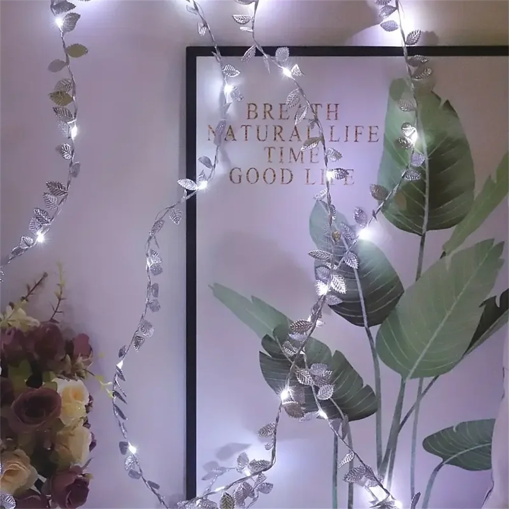 Leaf Fairy String Lights with Copper Wire