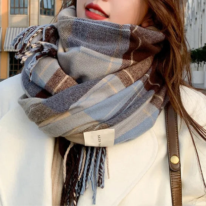 Classic Plaid Winter Scarf