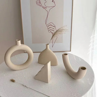 Sculptural Ceramic Flower Vase