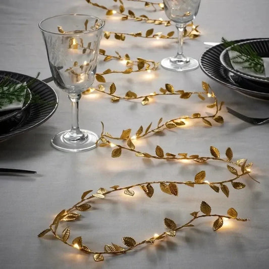 Leaf Fairy String Lights with Copper Wire