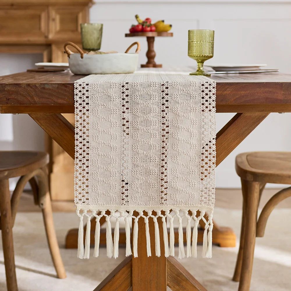 Handwoven Cotton Table Runner