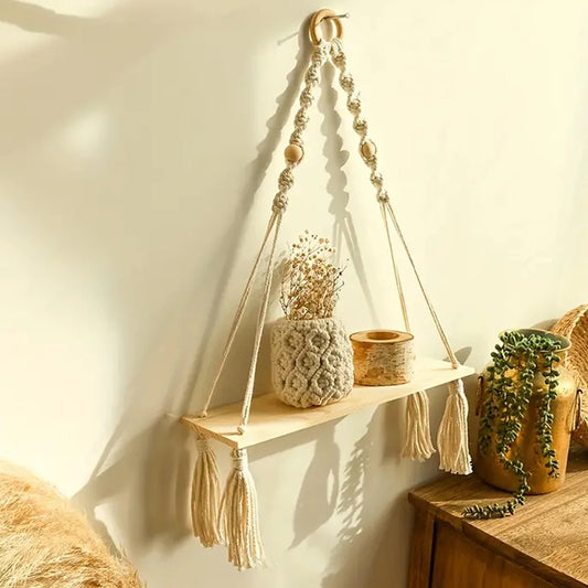 Decorative Macrame Shelf