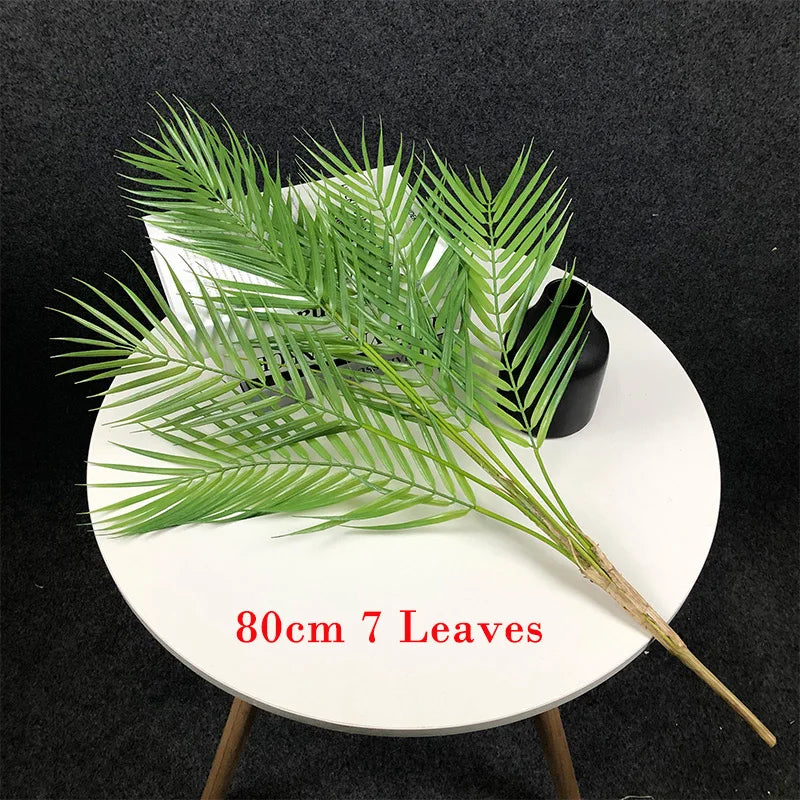 Lush Monstera Palm Tree Faux Green Leaves
