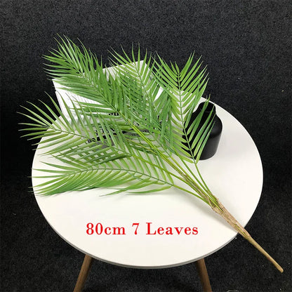 Lush Monstera Palm Tree Faux Green Leaves