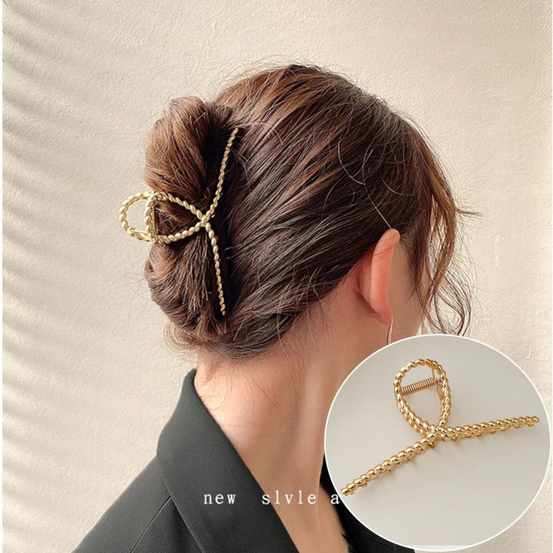 Gold S Shaped Hair Clip