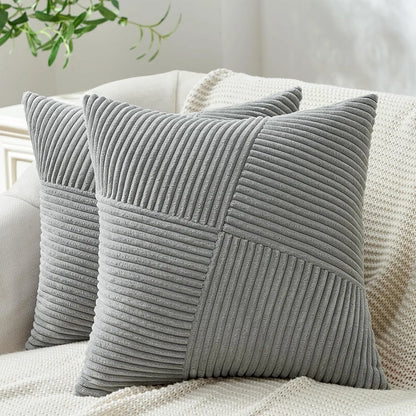 Decorative Corduroy Throw Pillow