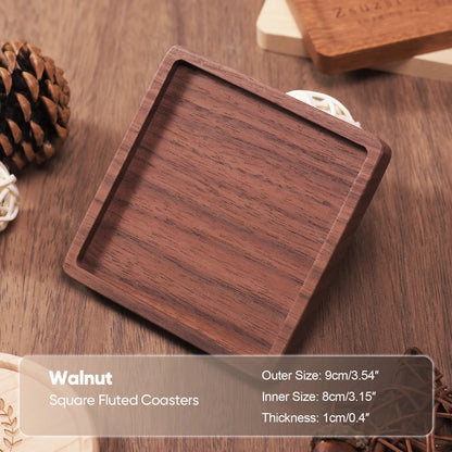 Handcrafted Walnut Coasters